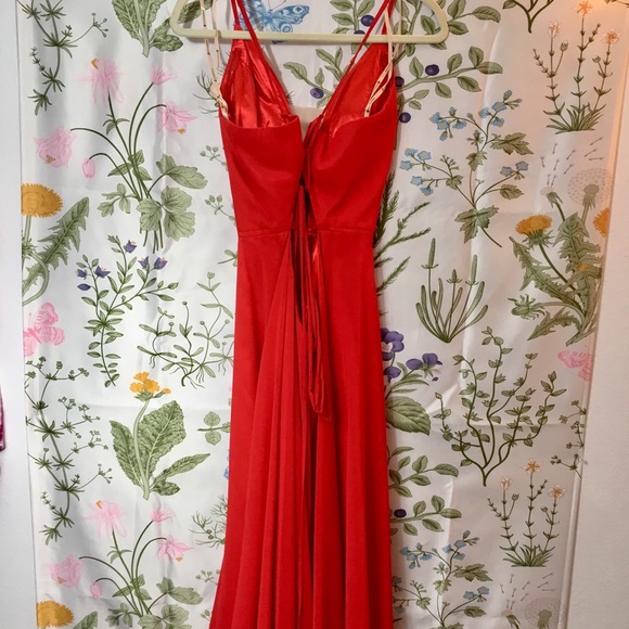 Faviana Low V-Neck Corset Back Prom Dress - Picture 2 of 3